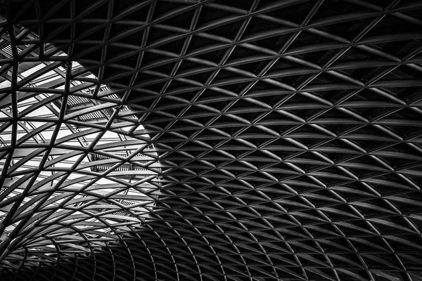 Moderní Abstraktní Střešní Stanice Kings Cross Londýně — Stock fotografie