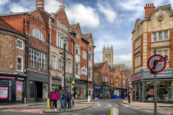 York, İngiltere - 15 Mayıs: Merkezi City York üzerinde 15 Mayıs 2018 York