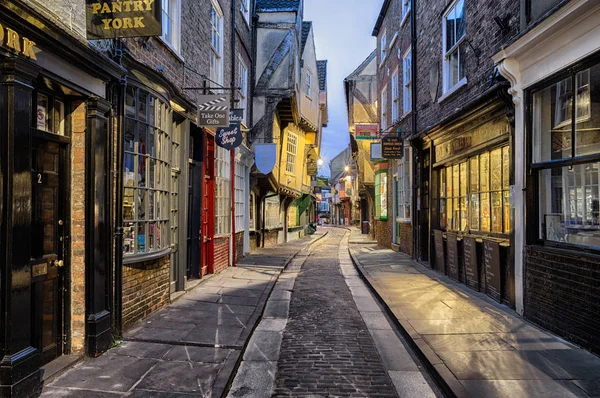 York England May Famous Shambles Street Centre City May 2018 — Stock Photo, Image