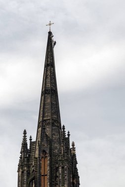 Edinburgh, İskoçya - 18 Mayıs: St.Giles kule Katedrali üzerinde 18 Mayıs 2018 yılında Edinburgh çalışma