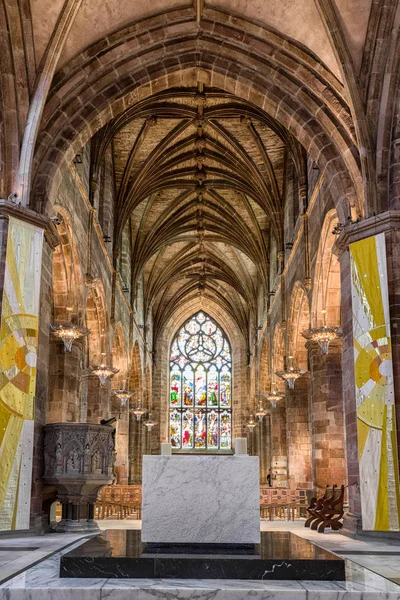 Edinburgh Skottland Maj Interiören Giles Cathedral Maj 2018 Edinburgh — Stockfoto