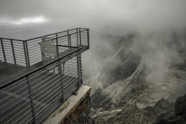 Lomnicky Stit, Slovakya - Septebmber 23: Tepe Lomnicky stit üzerinde 23 Eylül 2018 yılında Lomnicky stit Yüksek Tatras dağlarda boş uyanık