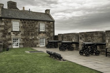 Stirling, İskoçya - 20 Mayıs: Üzerinde 20 Mayıs 2018 Stirling kalesinde Stirling, Canon