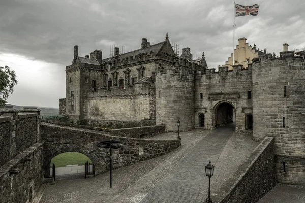 Stirling, İskoçya - 20 Mayıs: Giriş kapısı Stirling üzerinde 20 Mayıs 2018 Stirling kalesinde içine