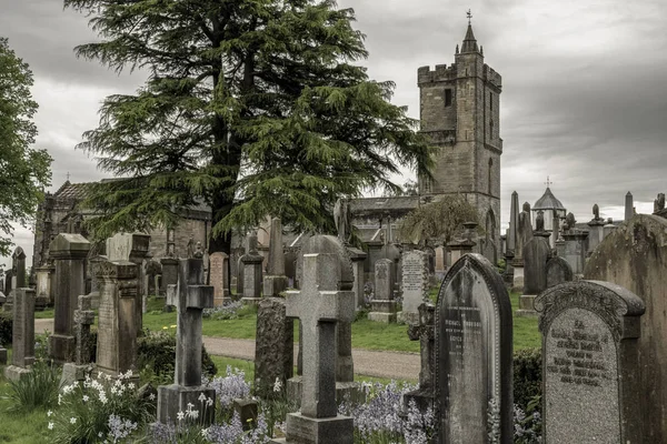 Stirling Scotland Mayo Antiguo Cementerio Real Iglesia Santa Ruda Mayo —  Fotos de Stock