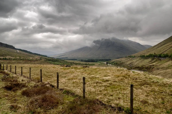 Dunkler Himmel Schottischen Hochland Schottland — Stockfoto