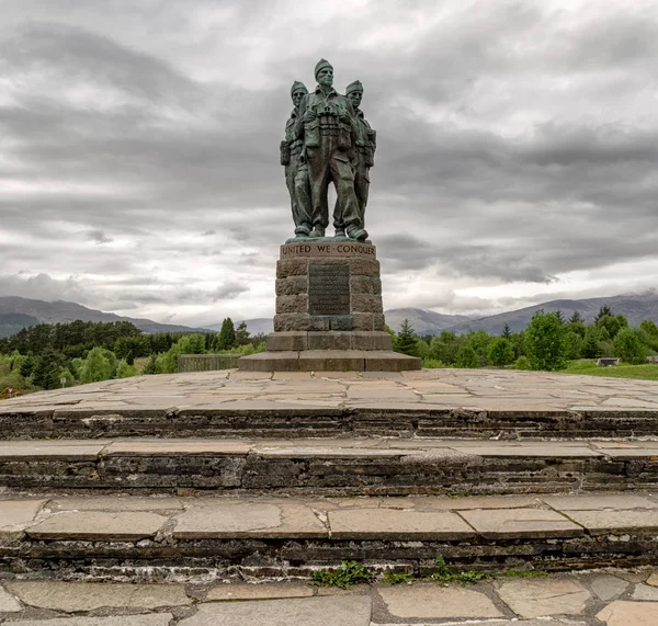 Szkocji Maja Commando Memorial Pomnik Żołnierzy Czasów Wojny Światowej Maja — Zdjęcie stockowe