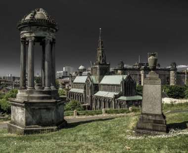 Eski mezarlar Glasgow nekropol - ve Katedrali, İskoçya