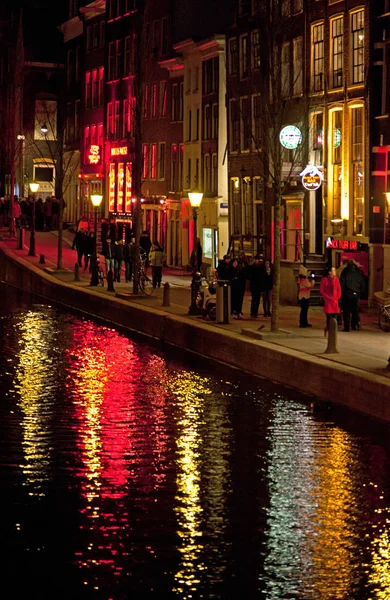 Amsterdam kırmızı ışık bölgesi — Stok fotoğraf