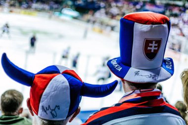 Slovak hokey taraftarları
