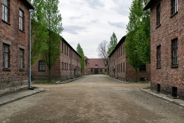 Campo de concentração em Auschwitz I, Polónia — Fotografia de Stock