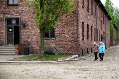 Auschwitz I, Polonya'daki toplama kampına gelen ziyaretçiler
