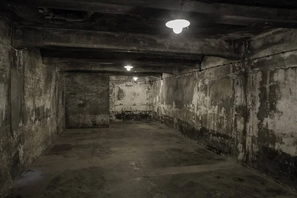 Gas chamber at concentration camp in Auschwitz I, Poland — Stock Photo, Image