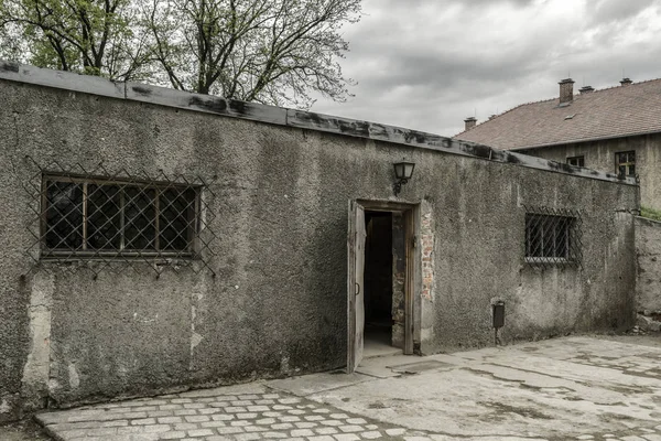 Gaskamer in concentratiekamp in Auschwitz I, Polen — Stockfoto