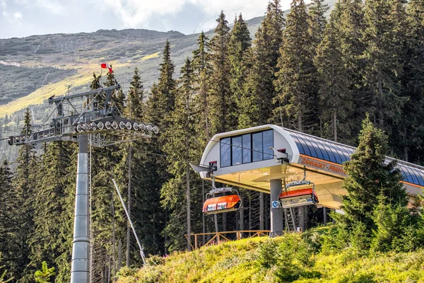 Demanovska Dolina Slovakia August 2020 Modern Ski Lift Chair Resort — 图库照片