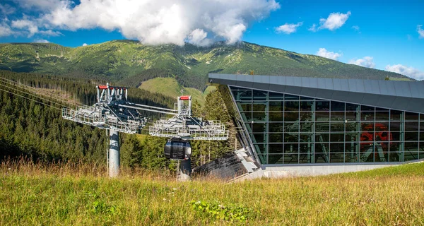 Demanovska Dolina Słowacja Sierpnia 2020 Stacja Kolejki Linowej Funitel Ośrodku — Zdjęcie stockowe