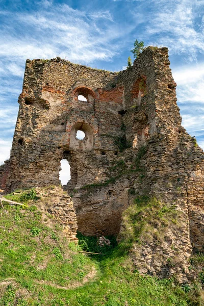 Ruiny Średniowiecznego Zamku Zborov Słowacja — Zdjęcie stockowe