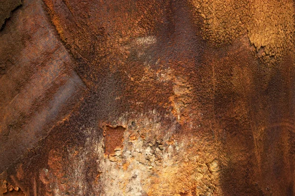 Texture Très Ancienne Fer Rouillé Couleurs Orange — Photo