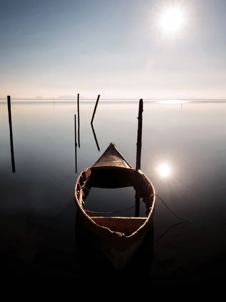 Sinlge Boot Ria Aveiro Portugal — Stockfoto