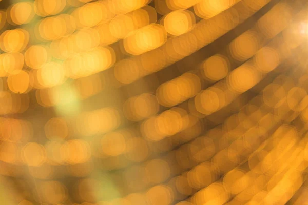 Defokussiert Goldene Horizontale Beleuchtung Bokeh Abstrakten Hintergrund — Stockfoto