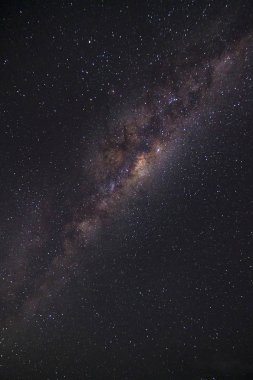 yıldızlı gece Samanyolu'nda yakın çekim.