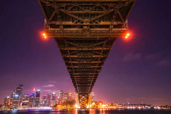 Сідней Міст Харбор Сталь Через Арки Моста Через Sydney Harbour — стокове фото