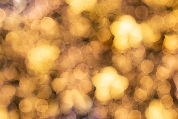 Defokussiert Große Runde Bokeh Luxus Gloden Star Light — Stockfoto