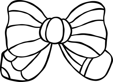 Cute Autumn Back to School Outline, Pencil Bow Tie Illustration