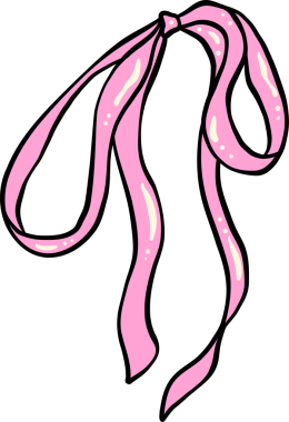 Şirin Pembe Fiyonk El Çizimi