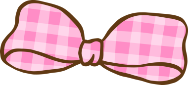 Şirin Coquette Gingham Pembe Ekose El Çizimi