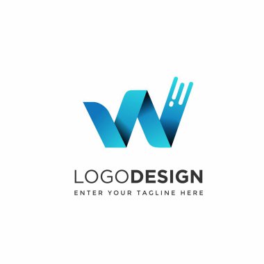 Modern W Logo tasarım şablonları. Logo tasarımı. Yaratıcı Logo