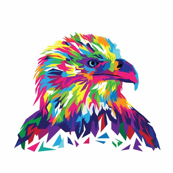 Ilustração Águia Colorida Bird Design Vetor Águia Águia Arte Vetores De Bancos De Imagens