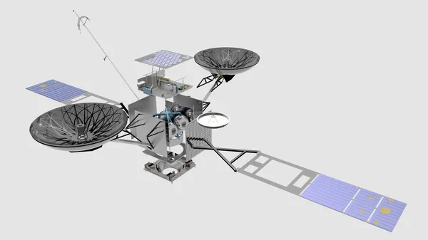 Tdrs Tracking Data Relay Satellite Con Visión Las Partes Internas — Foto de Stock