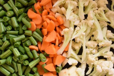 mutfak at sebze kesme yakın görünümü sonra karıştırın.