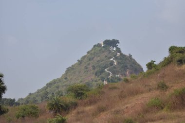 Arka plan manzaralı Hindistan tarım arazisi.