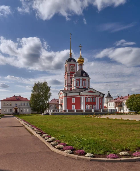 Gouden Ring Van Rusland Een Klooster Van Drie Eenheid Sergiev — Stockfoto