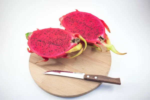 Экзотические Спелые Розовые Pitaya Dragon Фрукты Красный Pitahaya Тропические Фрукты — стоковое фото