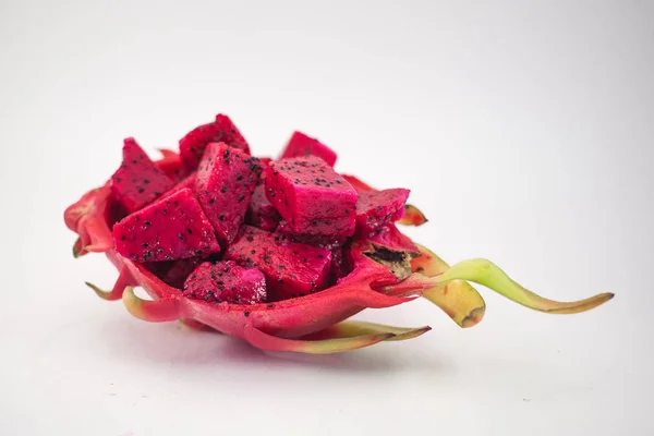 Exotisk Mogen Rosa Pitaya Eller Dragon Frukt Röd Pitahaya Tropisk — Stockfoto