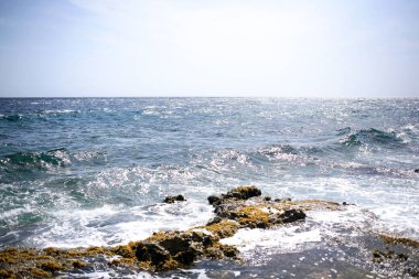 Willemstad Curacao'da deniz manzarası