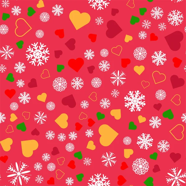 Vector Seamless Pattern Christmas Theme — Stock Vector