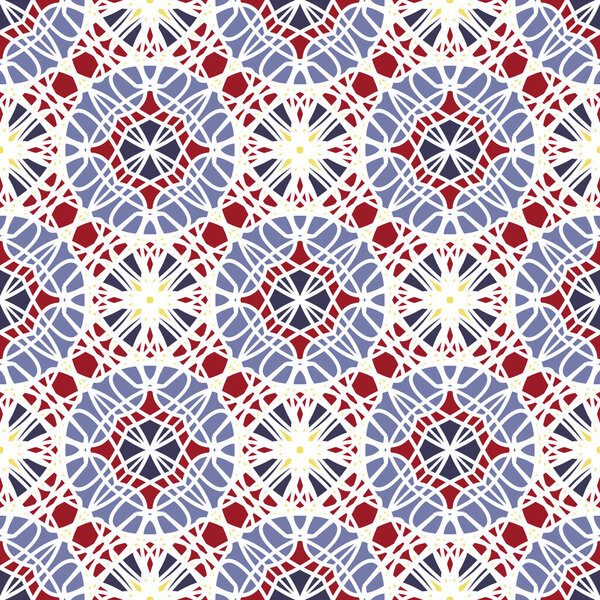 Seamless pattern with abstract geometrical elements.Vector Asian Geometric Pattern. Muslim, indian.