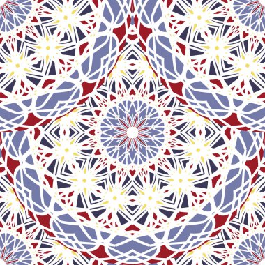 Kusursuz desen. Klasik dekoratif elementler. Soyut arkaplan. İslam, Arapça, Hintçe, sedir motifleri.