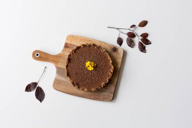 Bir Hayır fırında organik çikolatalı cheesecake yapmak 