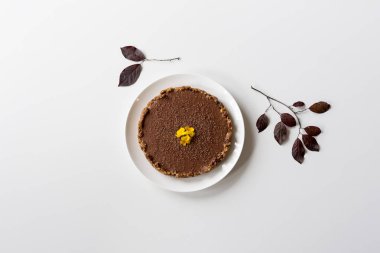 Bir Hayır fırında organik çikolatalı cheesecake yapmak 