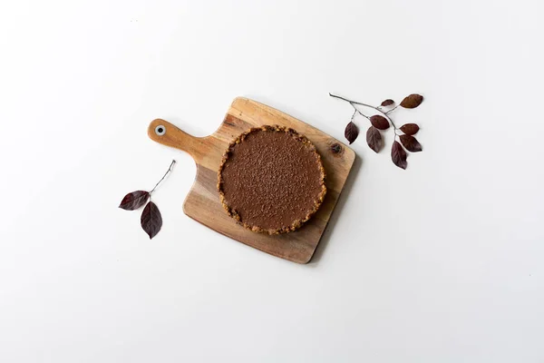 Bir Hayır fırında organik çikolatalı cheesecake yapmak 