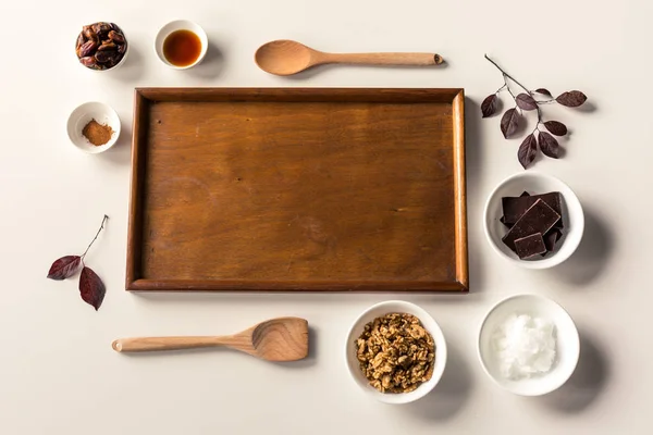 Hacer Pastel Queso Chocolate Ecológico Sin Hornear — Foto de Stock