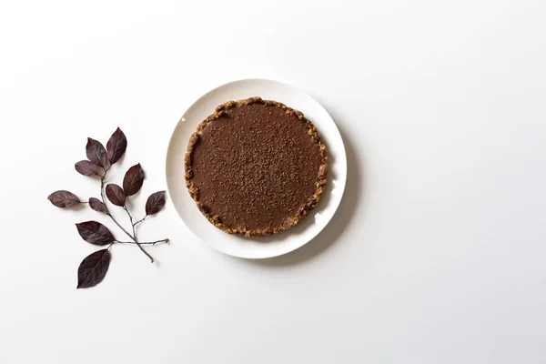 Bir Hayır fırında organik çikolatalı cheesecake yapmak 