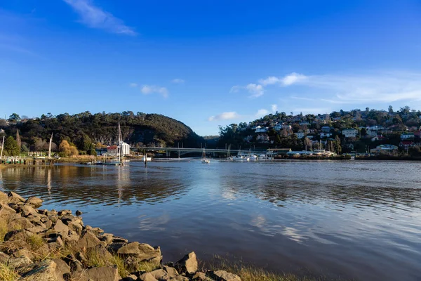 Launceston Tasmania Tamar nehirde mesafelerde katarakt gorge