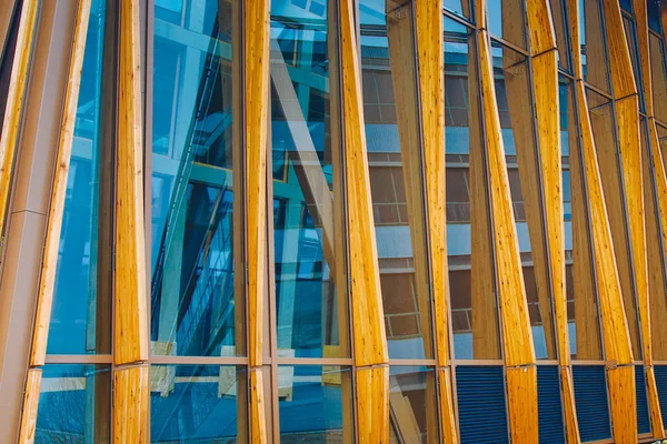 Detalle Arquitectónico Del Moderno Edificio Academia Sostenible Groningen Campus Países — Foto de Stock
