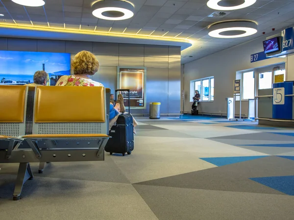 Passenger Waiting Area Airport Terminal Athens International Airprt — Stock Photo, Image